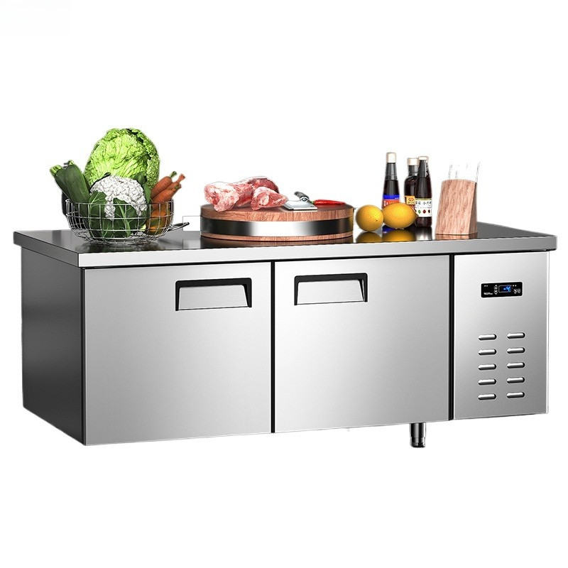 Jual refrigerated workbench freezer frozen stainless steel refrigerator ...