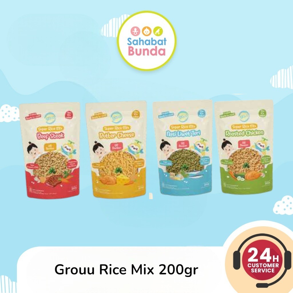Jual GROUU - Super Rice Mix Beras MPASI BB Booster BB Rice Nasi Instan ...