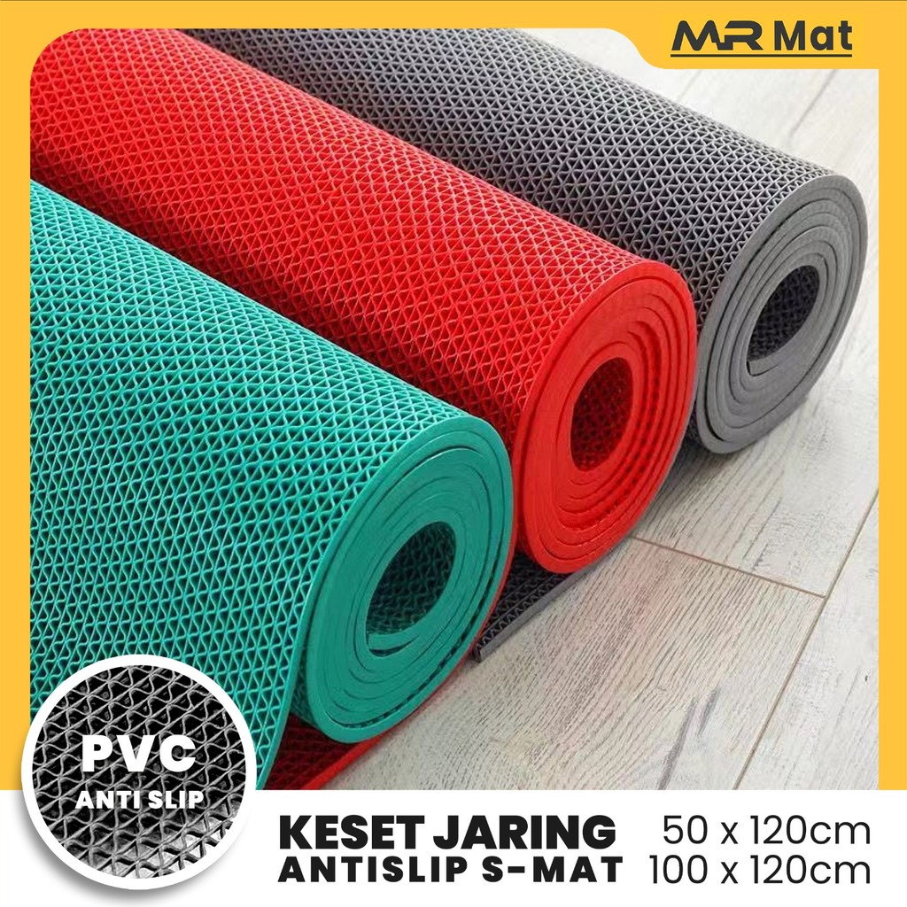 Jual MR MAT Keset Lantai Kamar Mandi Anti Slip 100X120 cm Keset PVC ...