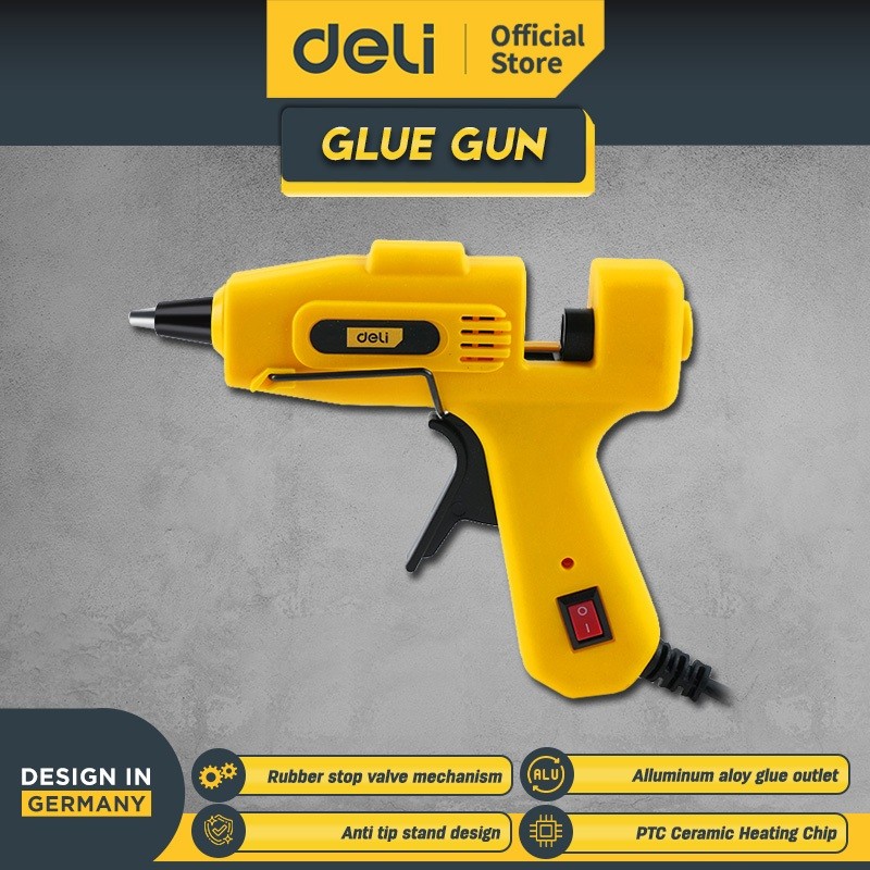 Jual Deli Tools Lem Tembak Glue Gun 40W PTC EDL402040C | Shopee Indonesia