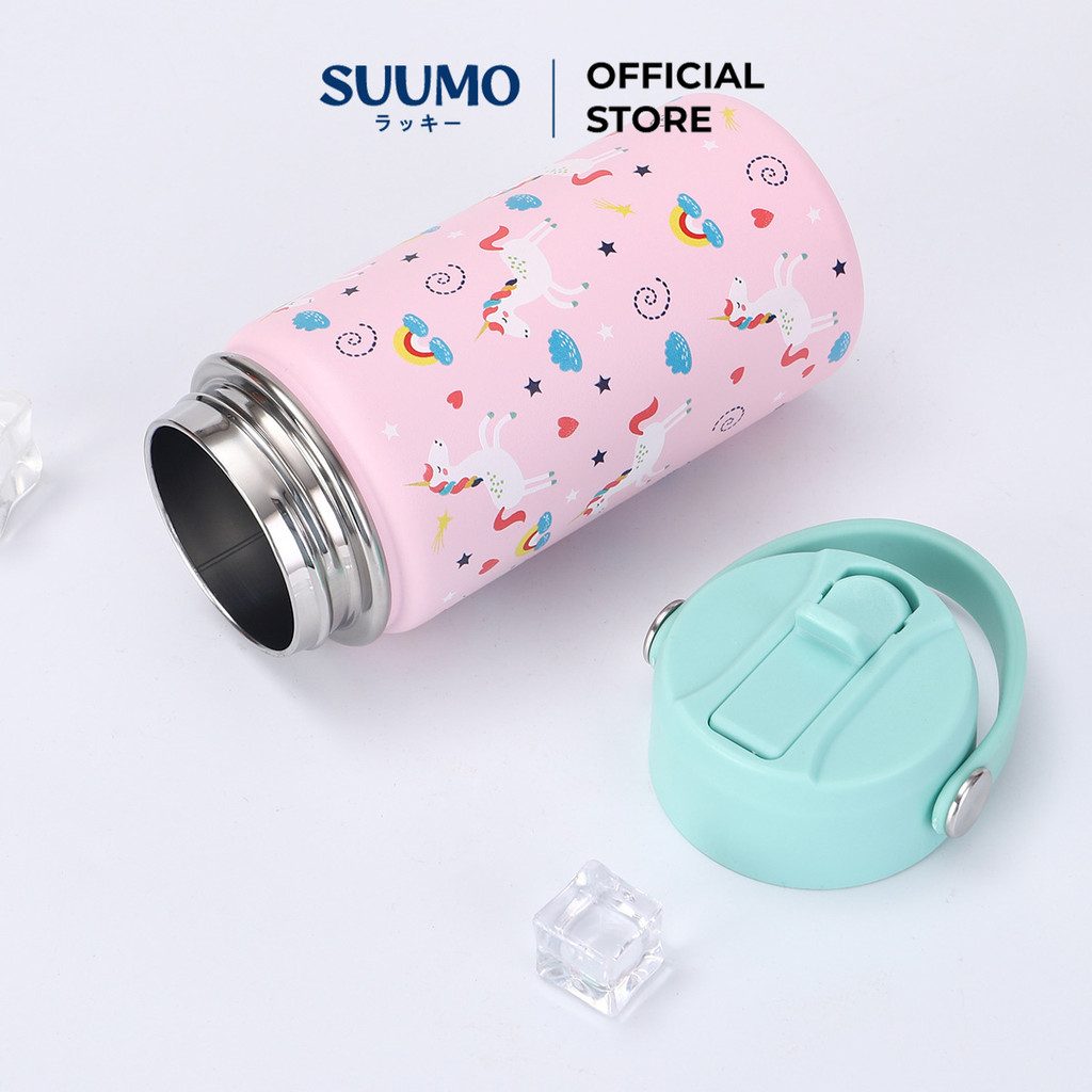 Suumo Tumbler Sedotan Anak Stainless Steel 304 350ml Karakter Kartun BPA  Free