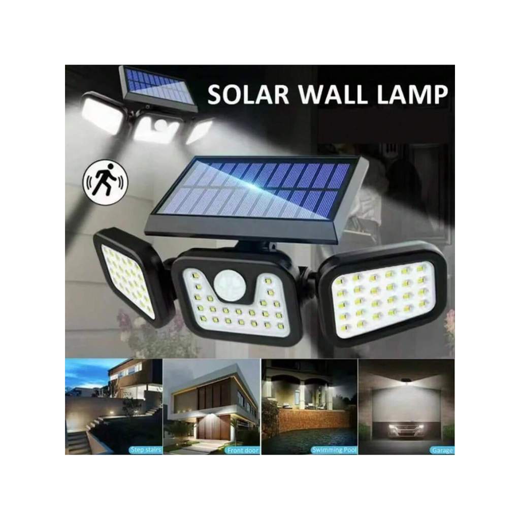 Jual 2025 Upgraded Solar Security Lights Outdoor 270° Human Detection&3 ...