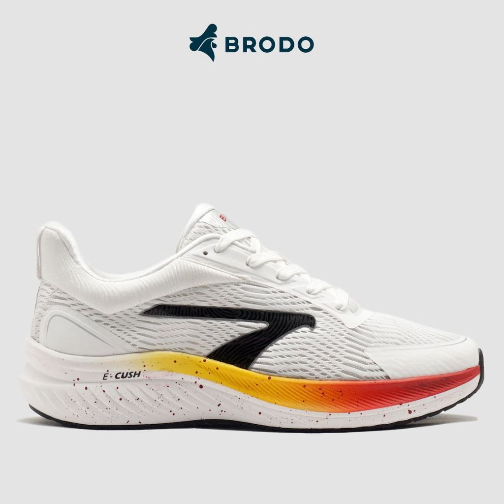 Jual BRODO - Running Shoes Active Inizio White Lava Red | Shopee Indonesia