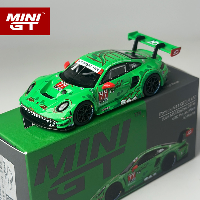 jual-minigt-1-64-porsche-911-gt3-r-77-ao-racing-green-dinosaur-mgt