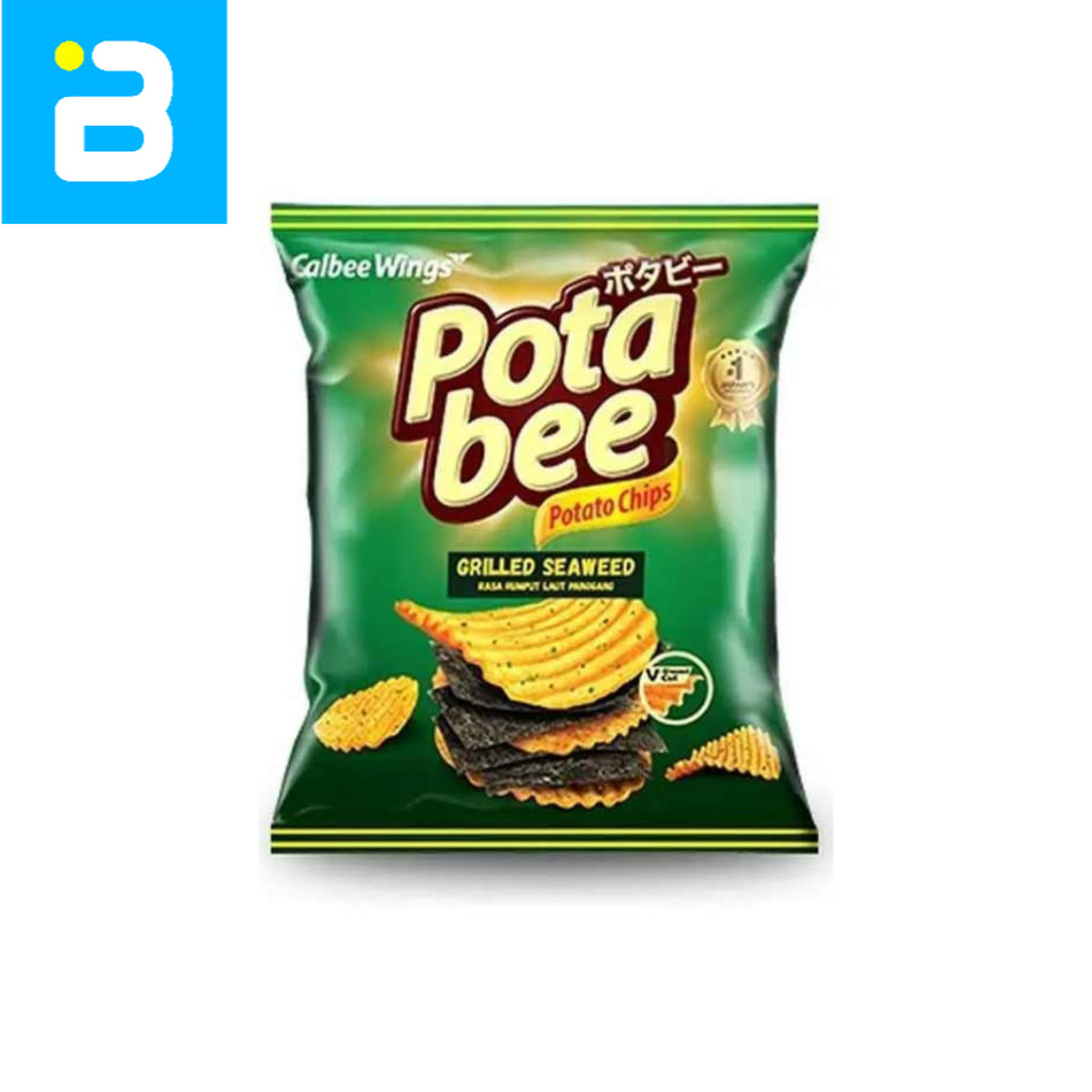 Jual Potabee Potato Chips Grilled Seaweed 35G | Shopee Indonesia