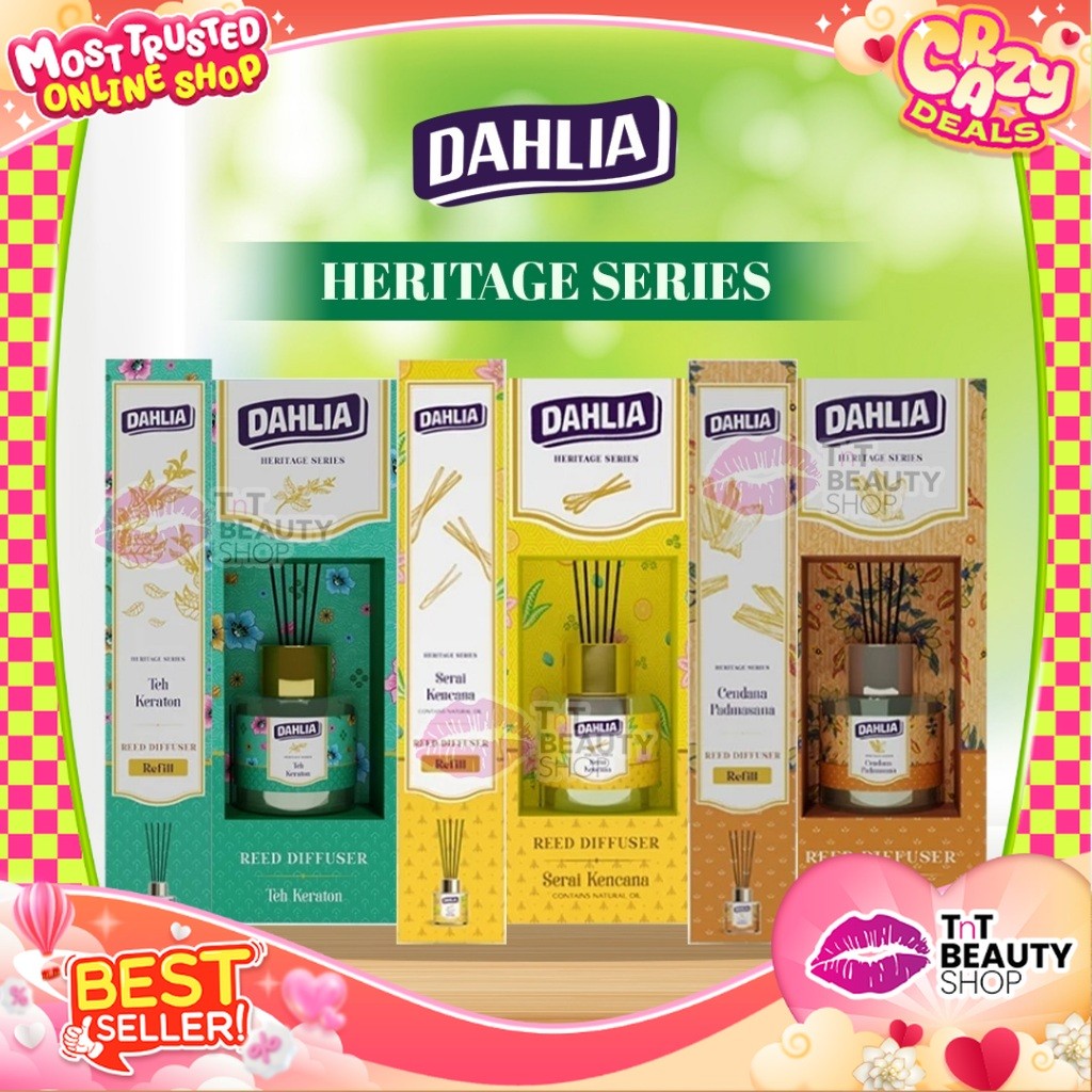 Jual Dahlia Reed Diffuser Heritage Series Teh Keraton Cendana Serai ...