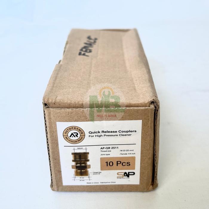 Jual AUTOPRAMIE Quick Release Coupler Jet Cleaner Female M-22 (22 mm) x ...