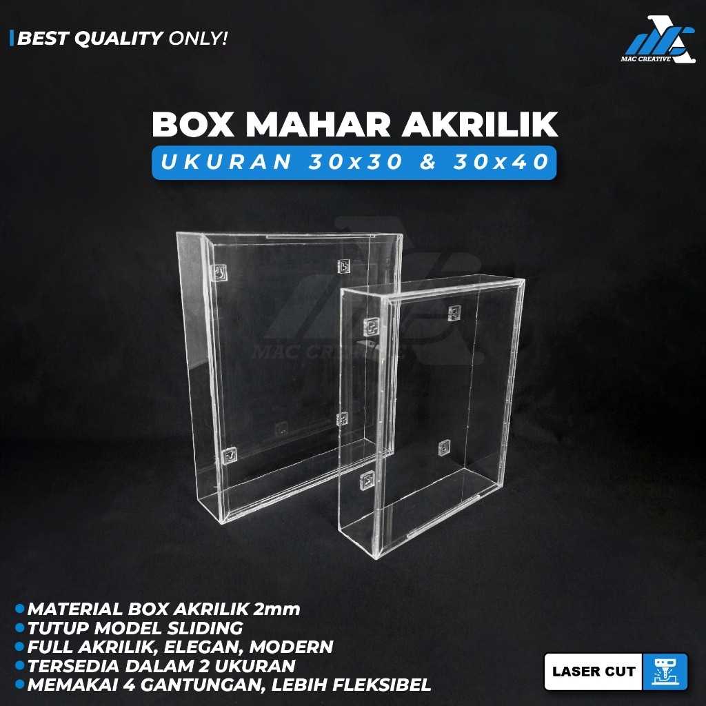 Jual Frame Mahar Akrilik - Box Mahar Akrilik Sliding - Kotak Mahar ...