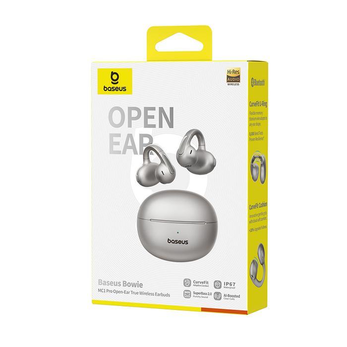 Baseus MC1 Pro Open Ear Clip-On Headphones – Hi-Res LDAC, HiFi4, Bluetooth 6.0, IP67, 40H Battery