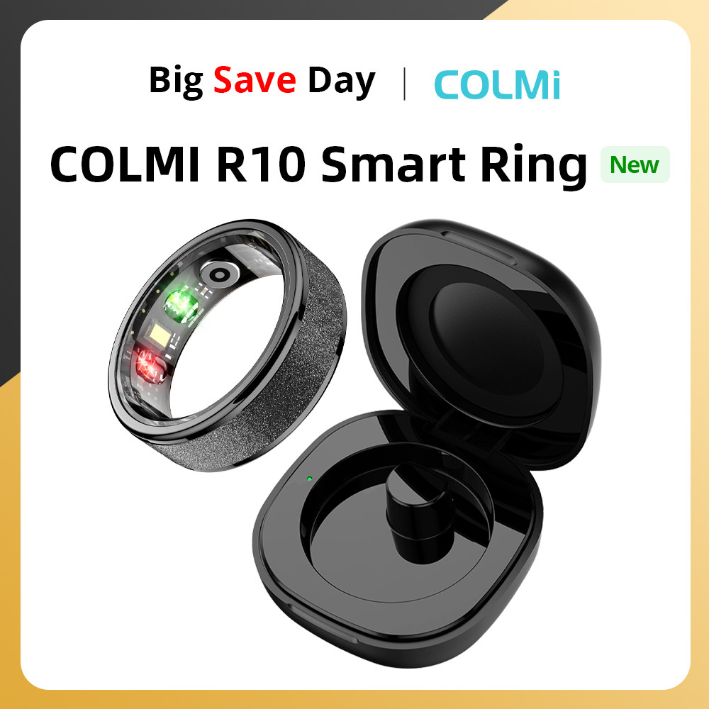 Jual COLMI R10 Smart Ring with Charging Case for Men Women, Health and ...