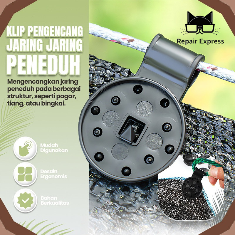 100pcs Klip Jaring Greenhouse/ Clip Net Bulat Waring / Klip Net /Jepitan Jaring/ Clip Net/ Penjepit Papanet / Penjepit Paranet