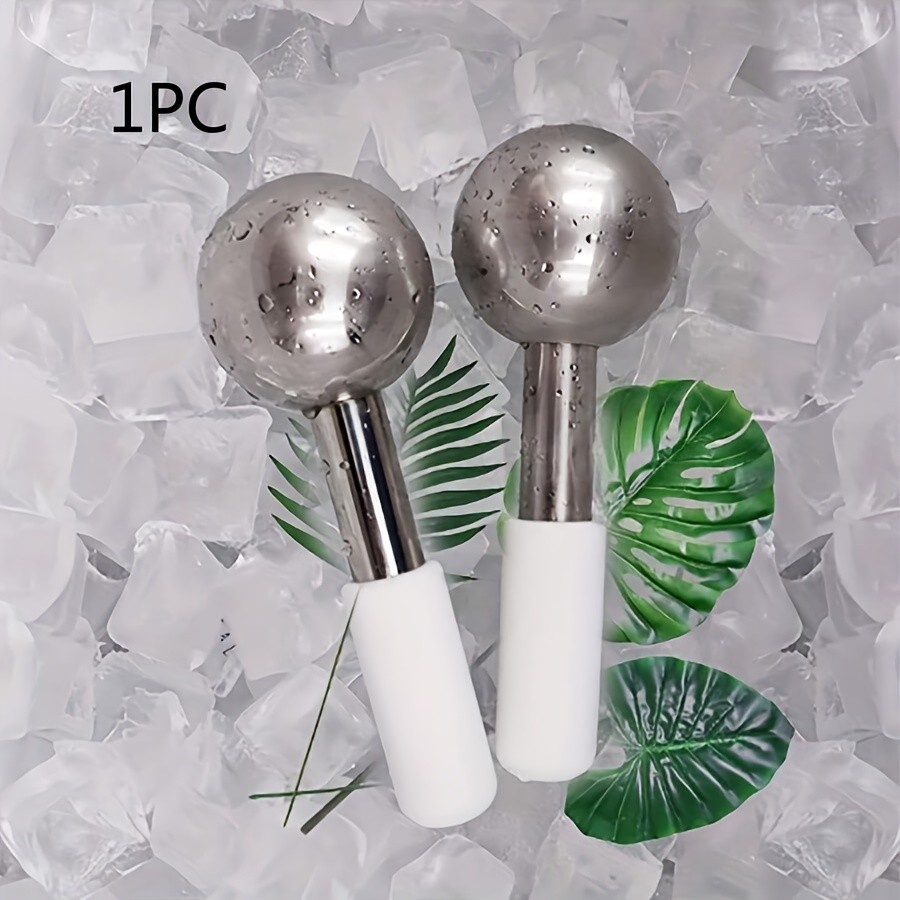Jual 1PC Facial Ice Hockey Cold and Hot Stainless Steel Facial Roller ...