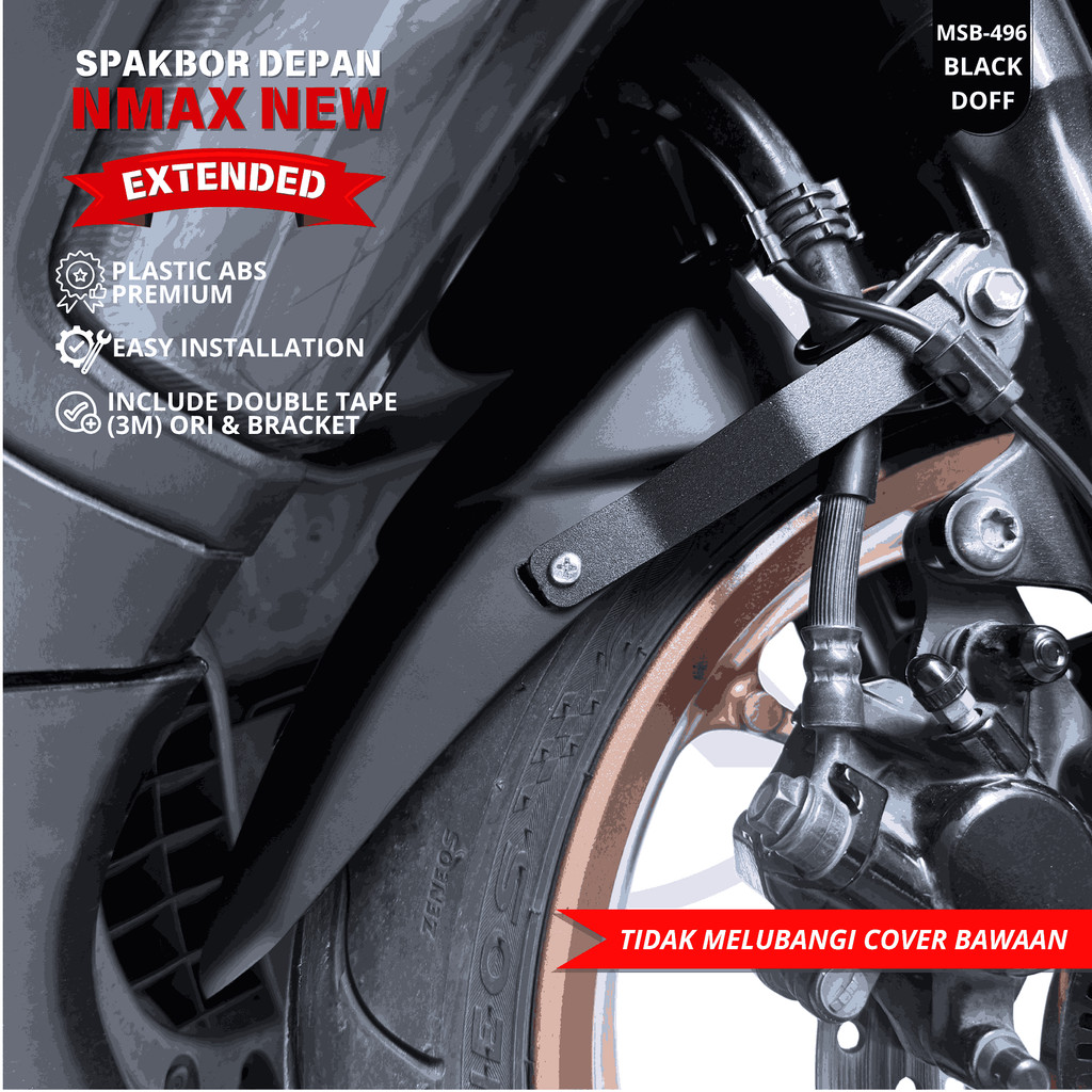 Jual Exie Art Spakbor Depan NMAX New Connected-Model Extended Sporty ...