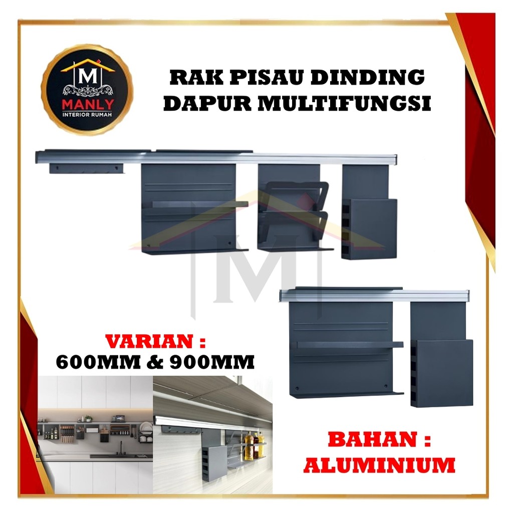 Rak Penyimpanan Panci Rak Bumbu Dapur Gantung Kitchen Set