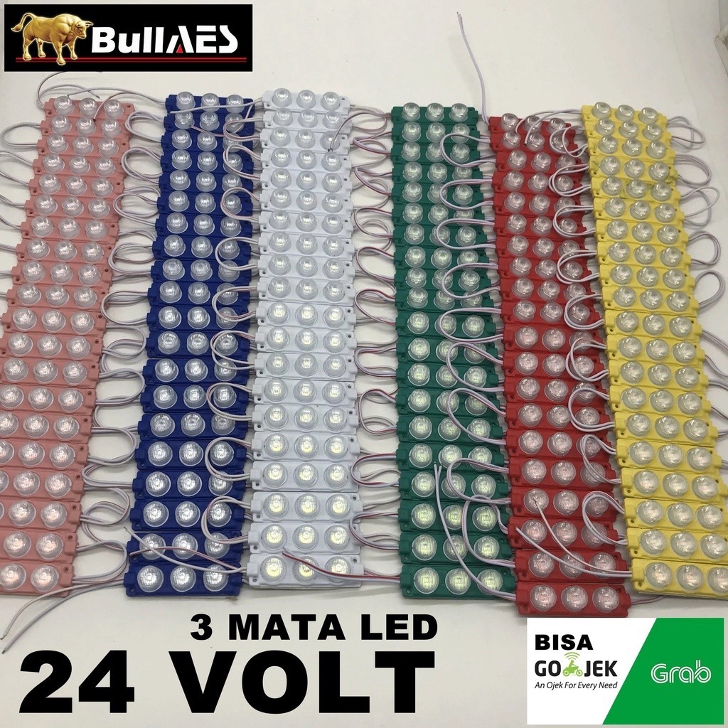 Jual Lampu LED Module 3 Watt 24 Volt I LED modul 3 Mata Besar 3W 24V ...