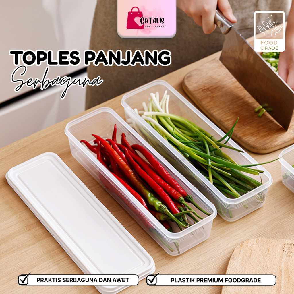 Jual Catalis Toples Plastik Panjang Serbaguna Wadah Plastik Panjang ...