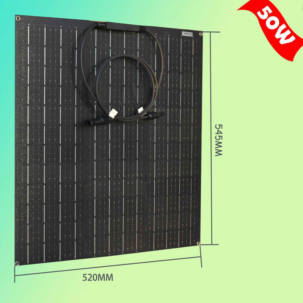 Jual 50W 60W 70w 80W 95w 110w 120w 140W 200W 18V Solar Panel Flexible ...