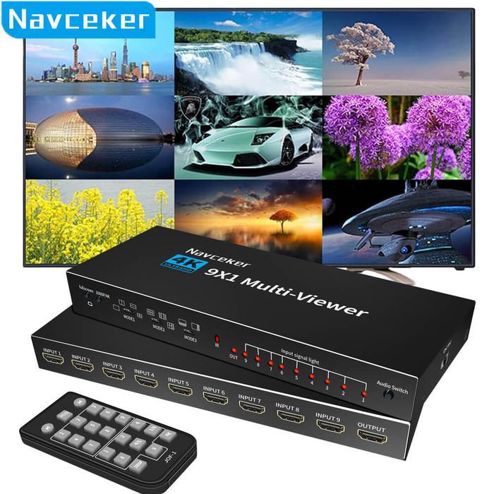 Jual HDMI QUAD Multiviewer / Multi View 9 PORT / 8 PORT - Multi Viewer ...