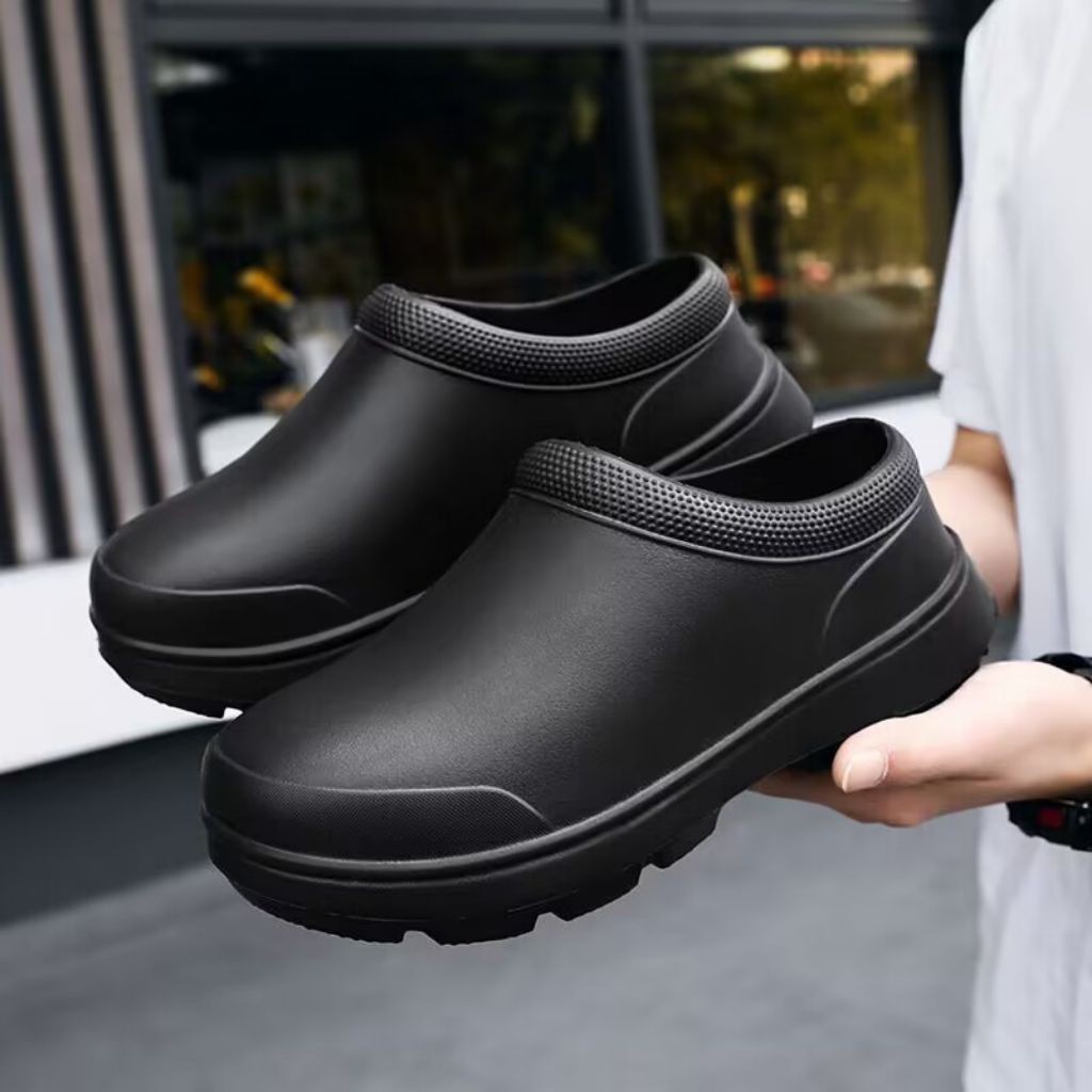 Jual SEPATU KICHEN ANTI SLIP UNISEX HIJAU-HITAM UNTUK CHEF | Shopee ...