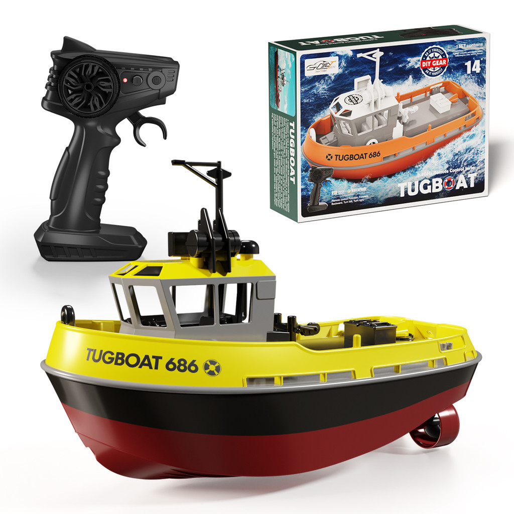 Jual NEW 686 RC Boat 1/72 Powerful Dual Motor Wireless Rao Control ...
