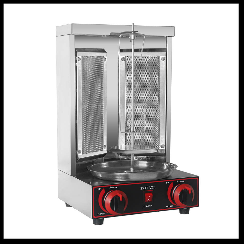 Jual BADABEST Vertical Rotating BBQ Kebab Meat LPG Gas Grill Stainless ...