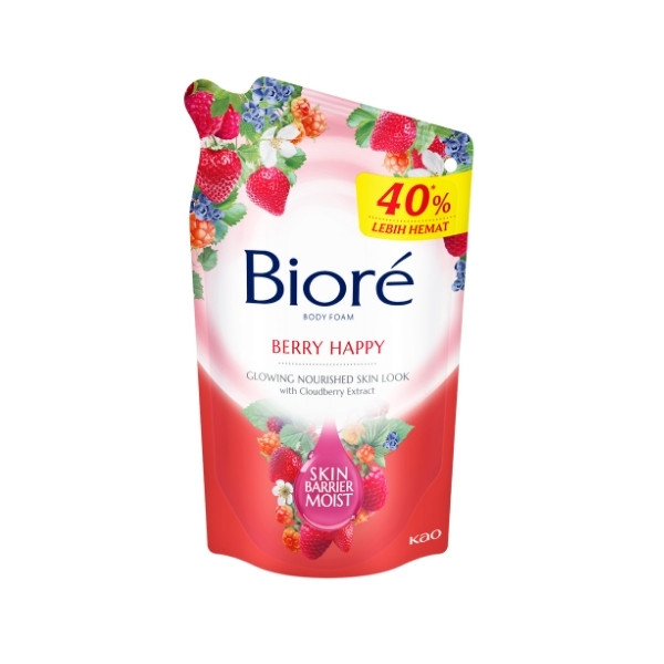 Jual BIORE BODY FOAM BERRY HAPPY 800 ML | Shopee Indonesia