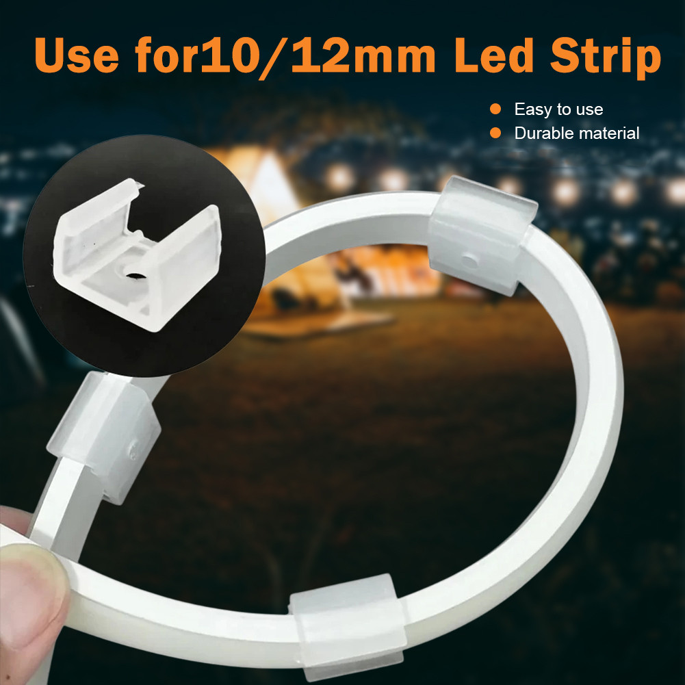 Jual Klem Lampu LED Neon Fex 1 Plastik Isi 100 PCS 220V 12MM Braket LED ...