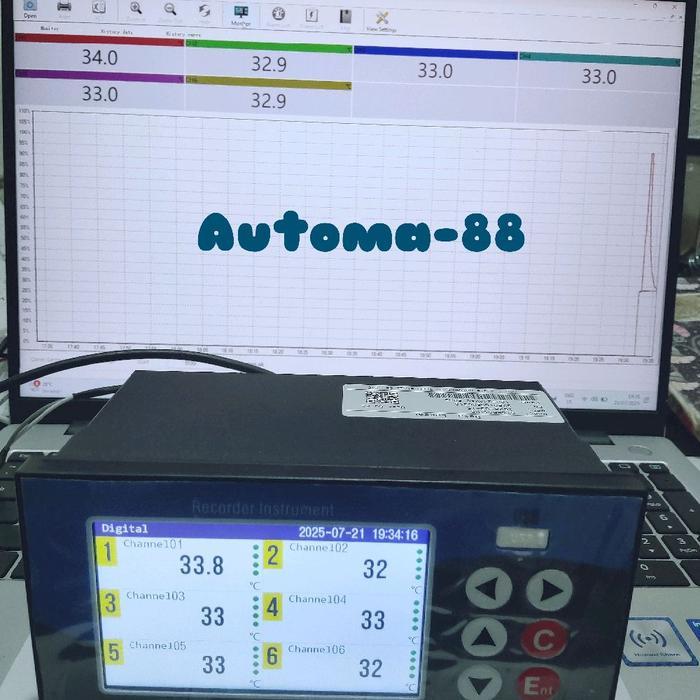 Jual AC 220V Paperless Recorder Instrument 6 Channel Digital ...