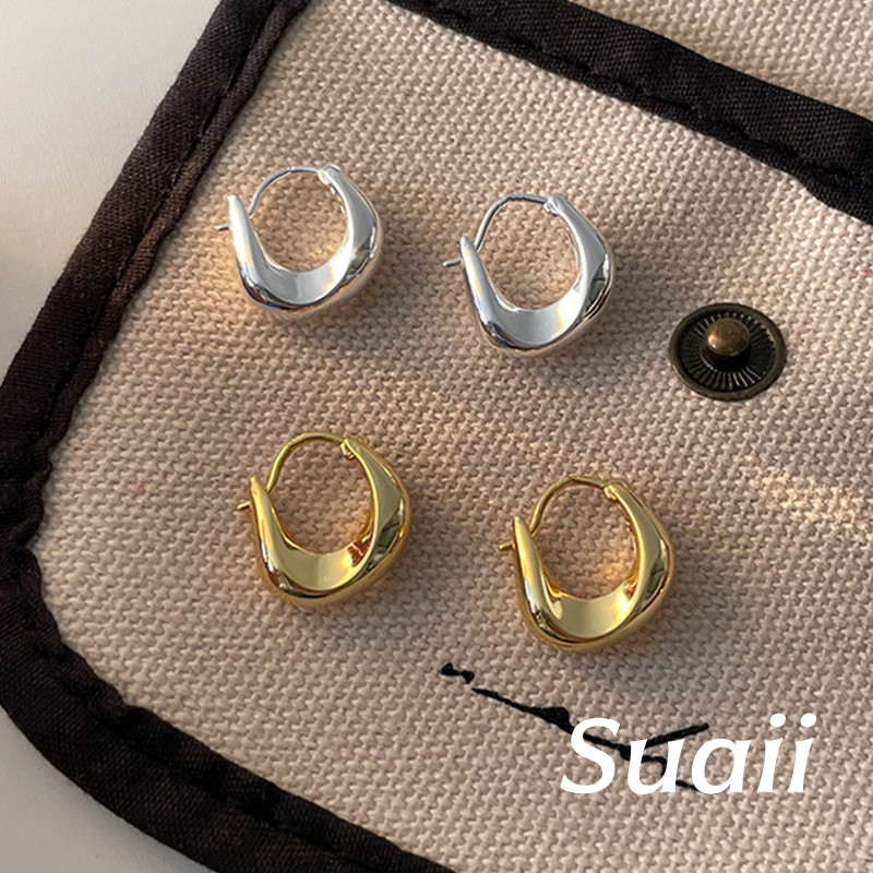 Jual [Suaii] Anting-Anting Gaya Santai Sehari-Hari Logam Berkilau ...