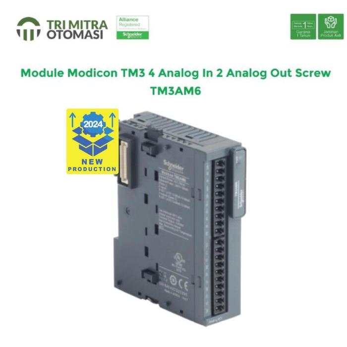 Jual Schneider Module Modicon TM3 4 Analog In 2 Analog Out Screw ...