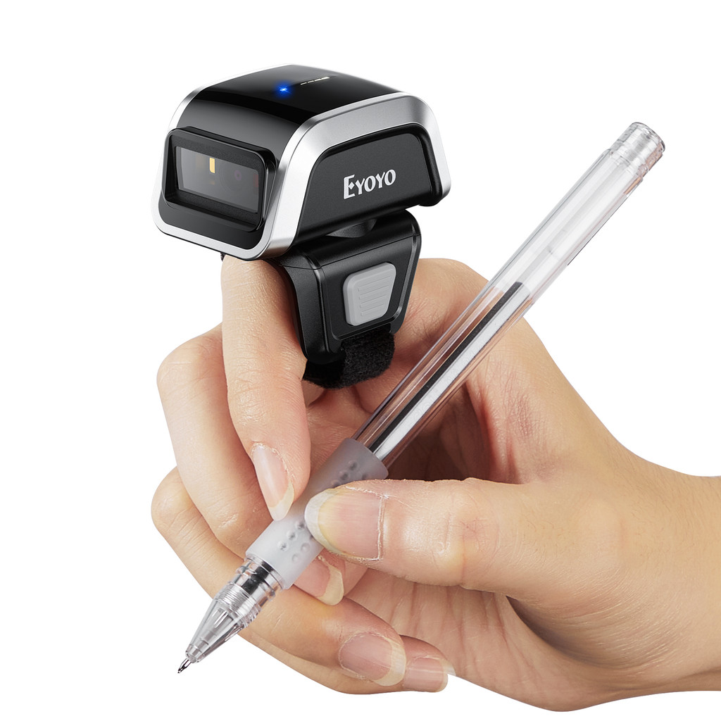Jual EYOYO EY-031 2D Barcode Mini Wearable Wireless Finger QR Bar Code ...