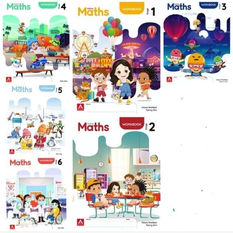 Jual active math 1 2 3 4 5 6 student book workbook | Shopee Indonesia