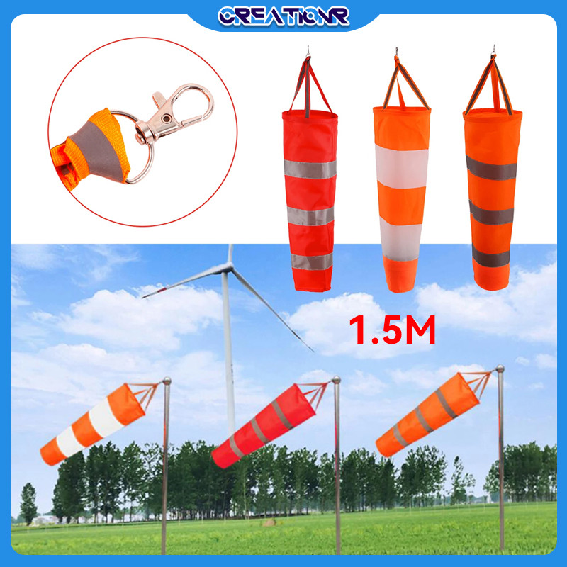 Jual WINDSOCK 150CM ORANYE - Wind Sock Reflektif Luminous, Bahan PVC ...