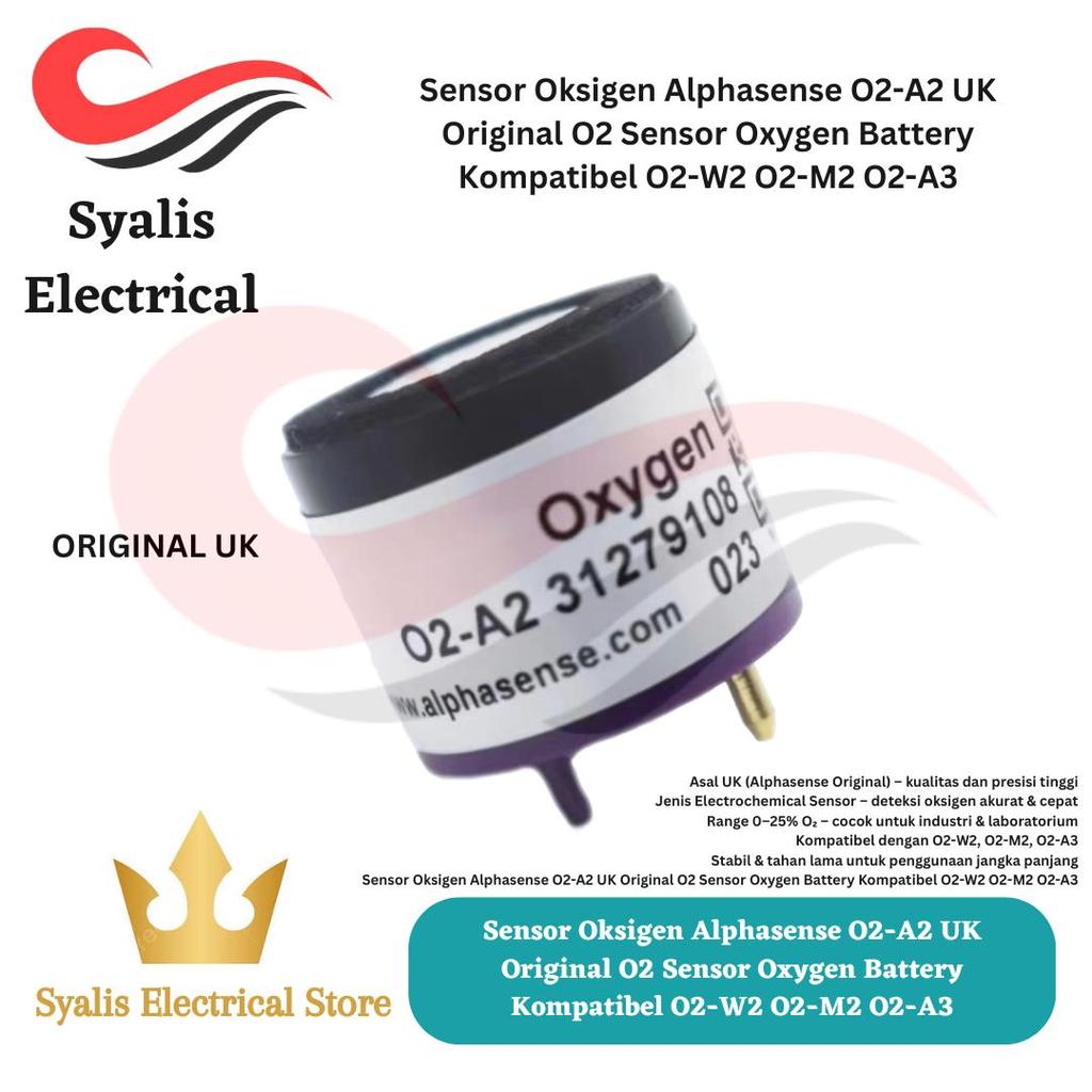 Jual Sensor Oksigen Alphasense O2-A2 UK Original O2 Sensor Oxygen ...