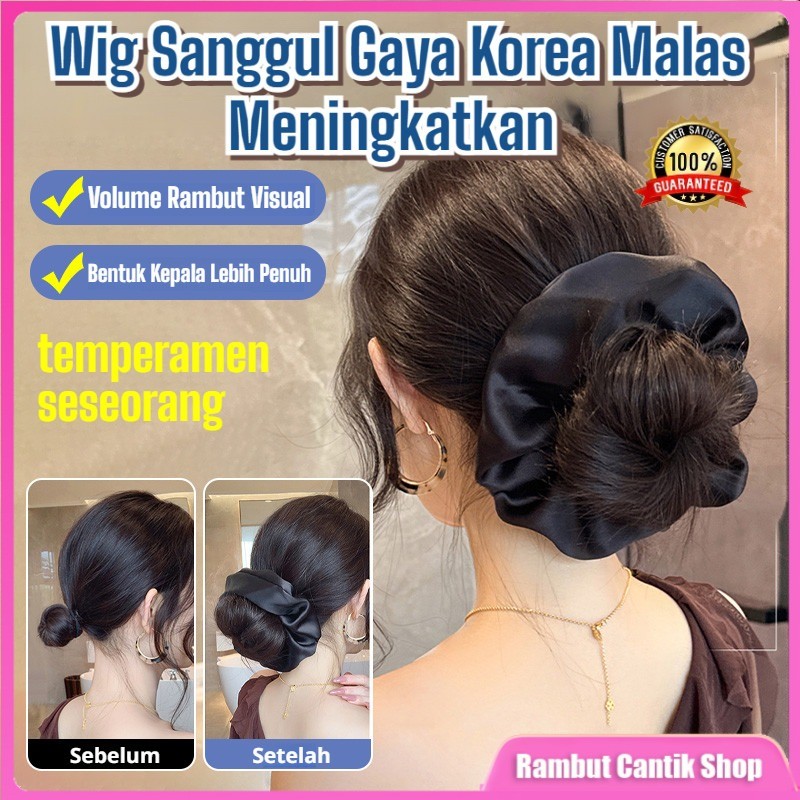 Jual [Natural Look & Easy Clip]Wanita Buns Palsu Rambut/Simulasi Low ...