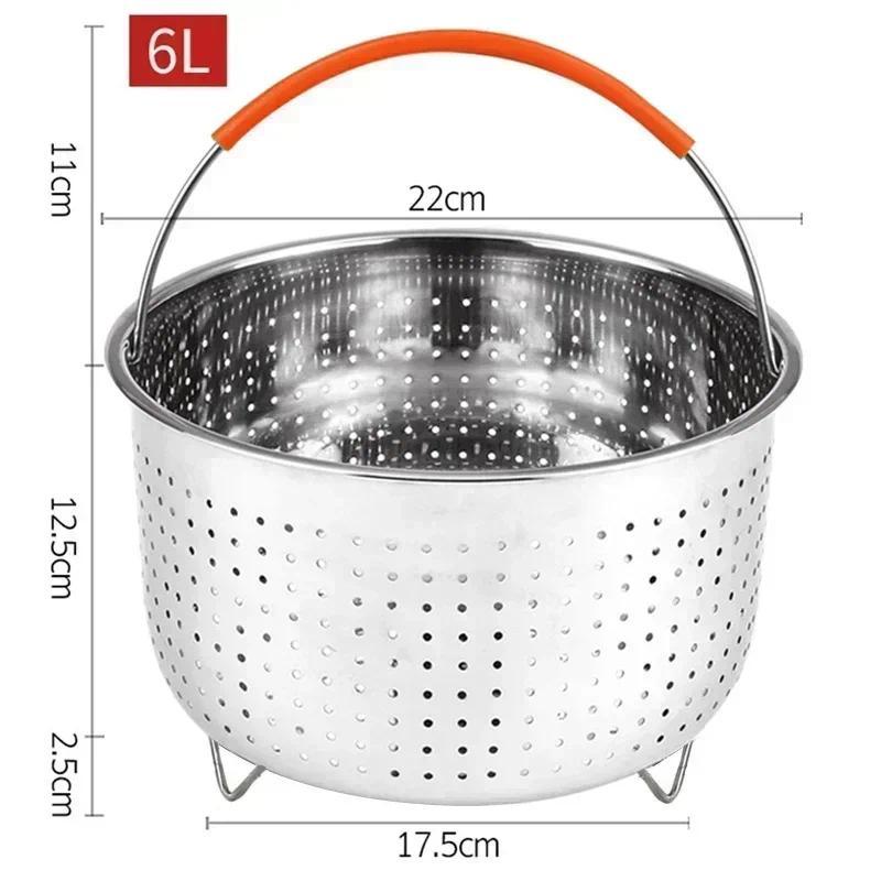 Jual 2-8L Stainless Steel Steamer Basket Instant Pot Accessories