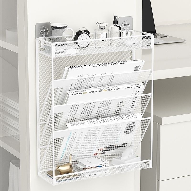 Jual 4-Tier Mesh Organizer Desk File Organization Hanging Wall Mount ...