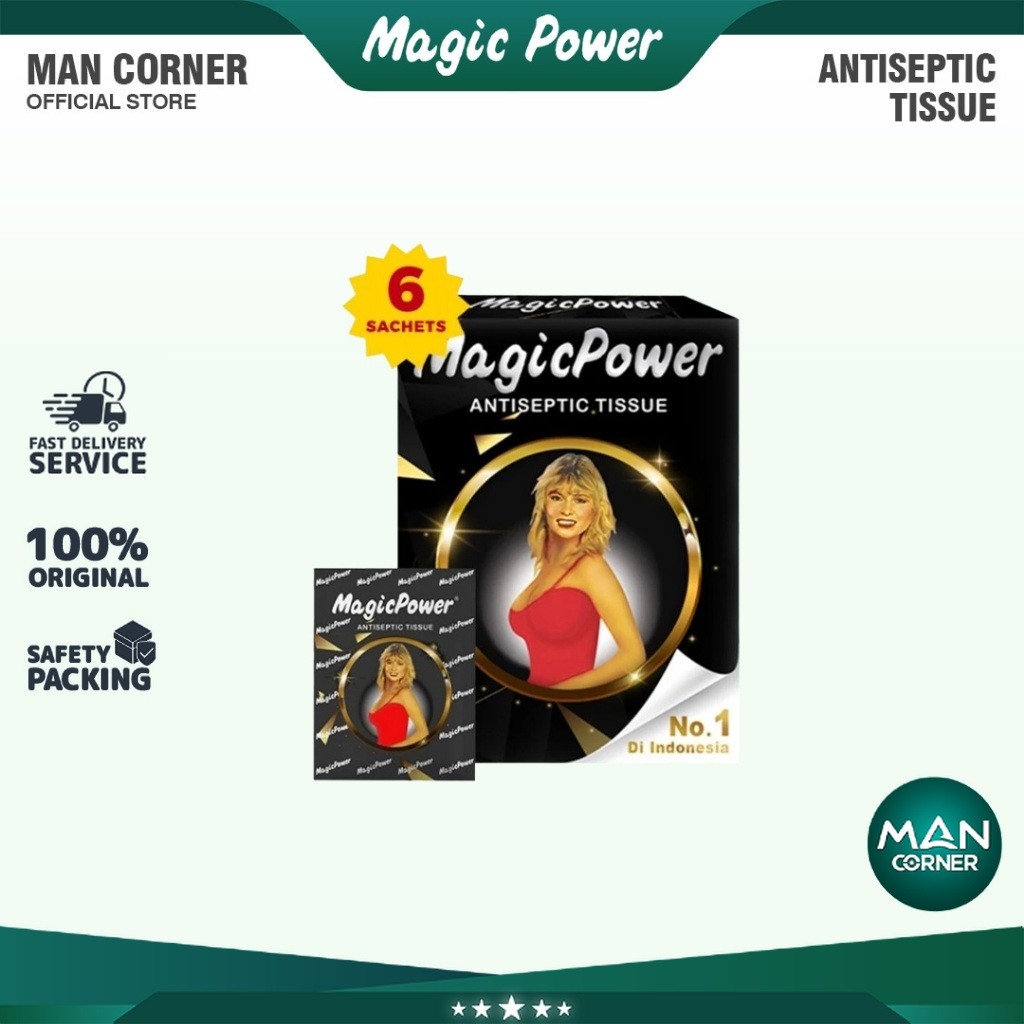Jual Magic Power Tissue - Antiseptic Tissue Original - 1 Box (6 Sachet ...