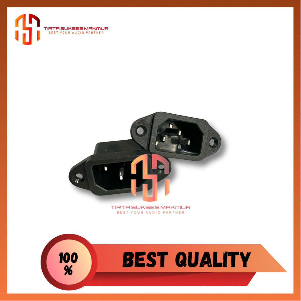 Jual Power Socket IEC 320 C14 220V 250V 10A Colokan Listrik 3 Pin WARNA ...