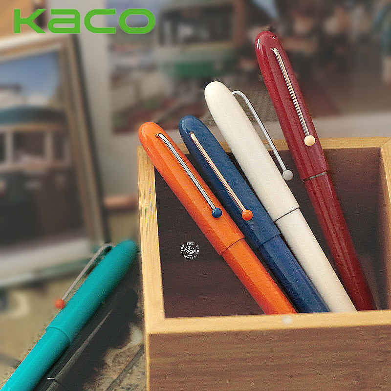 Jual Retro KACO Fountain Pen 0.38mm EF Gift Box Set Kalem Feather ...
