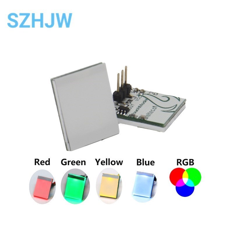 Jual Green Blue Red and Yellow Color RGB Capacitive touch switch button ...