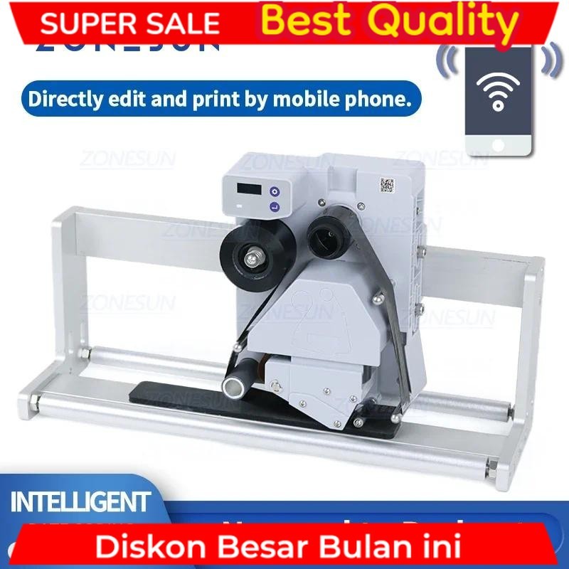Jual ZONESUN Date Printer Bluetooth Link Coder Barcode QR Code Batch ...