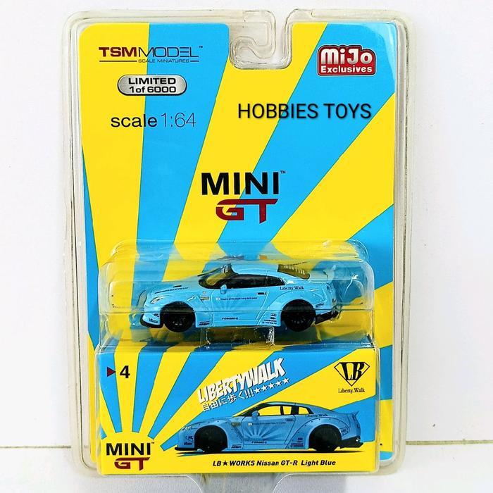 Jual Mini GT 1/64 no. 4 MIJO LBW Nissan GT-R R35 Light Blue | Shopee ...