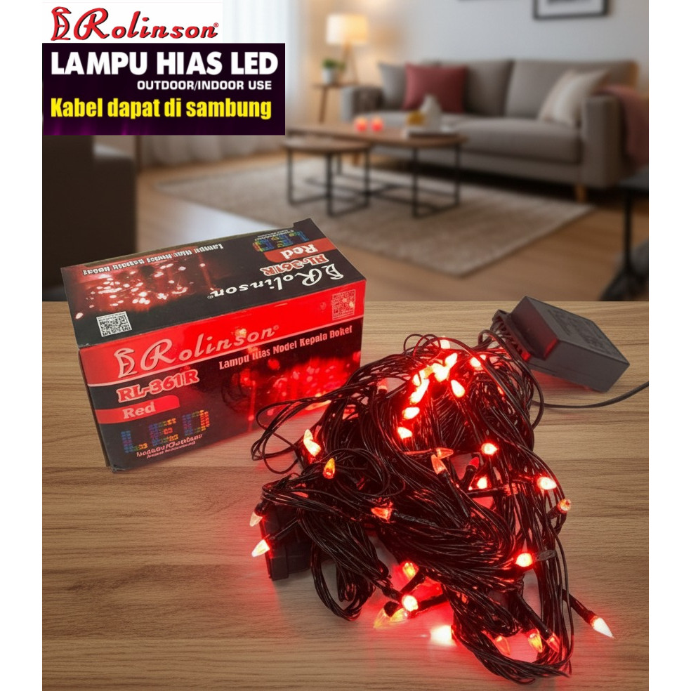Jual Lampu Hias LED Warna / Lampu Natal Dekorasi Outdoor Indoor Super ...