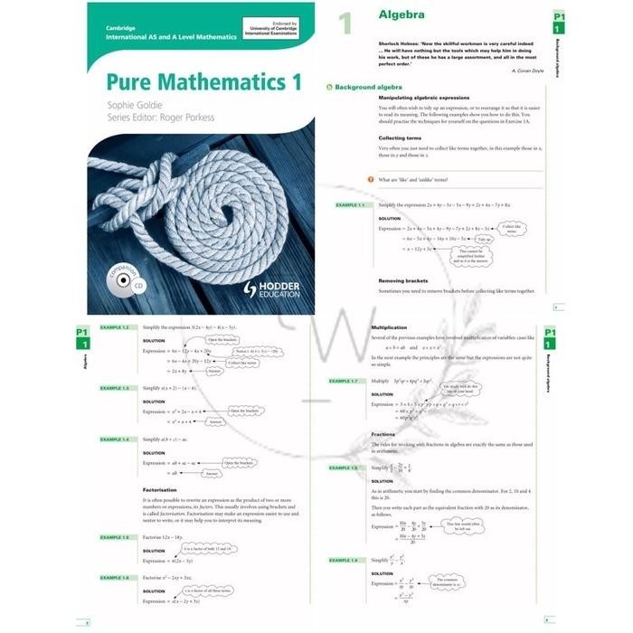 Jual Cambridge International AS and A Level Pure Mathematics 1 2 & 3 ...