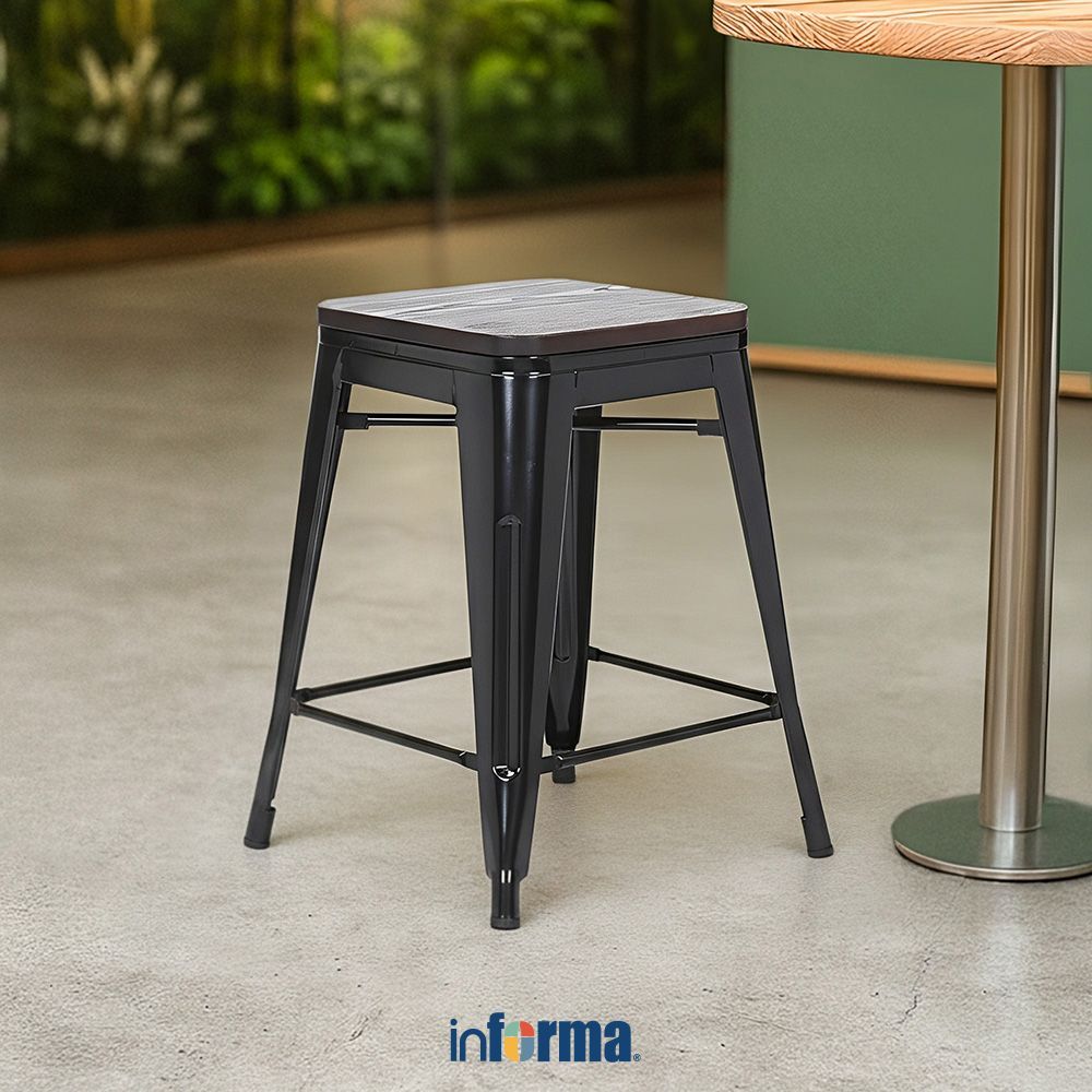 Jual Informa London Bangku Kayu - Hitam Multipurpose Stool Bangku Makan ...