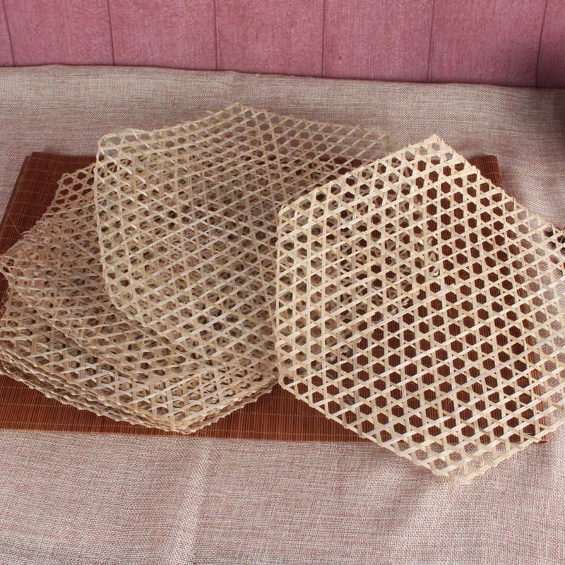 Jual Kitchen tools Small bamboo net mat rattan weaving webbing for ...