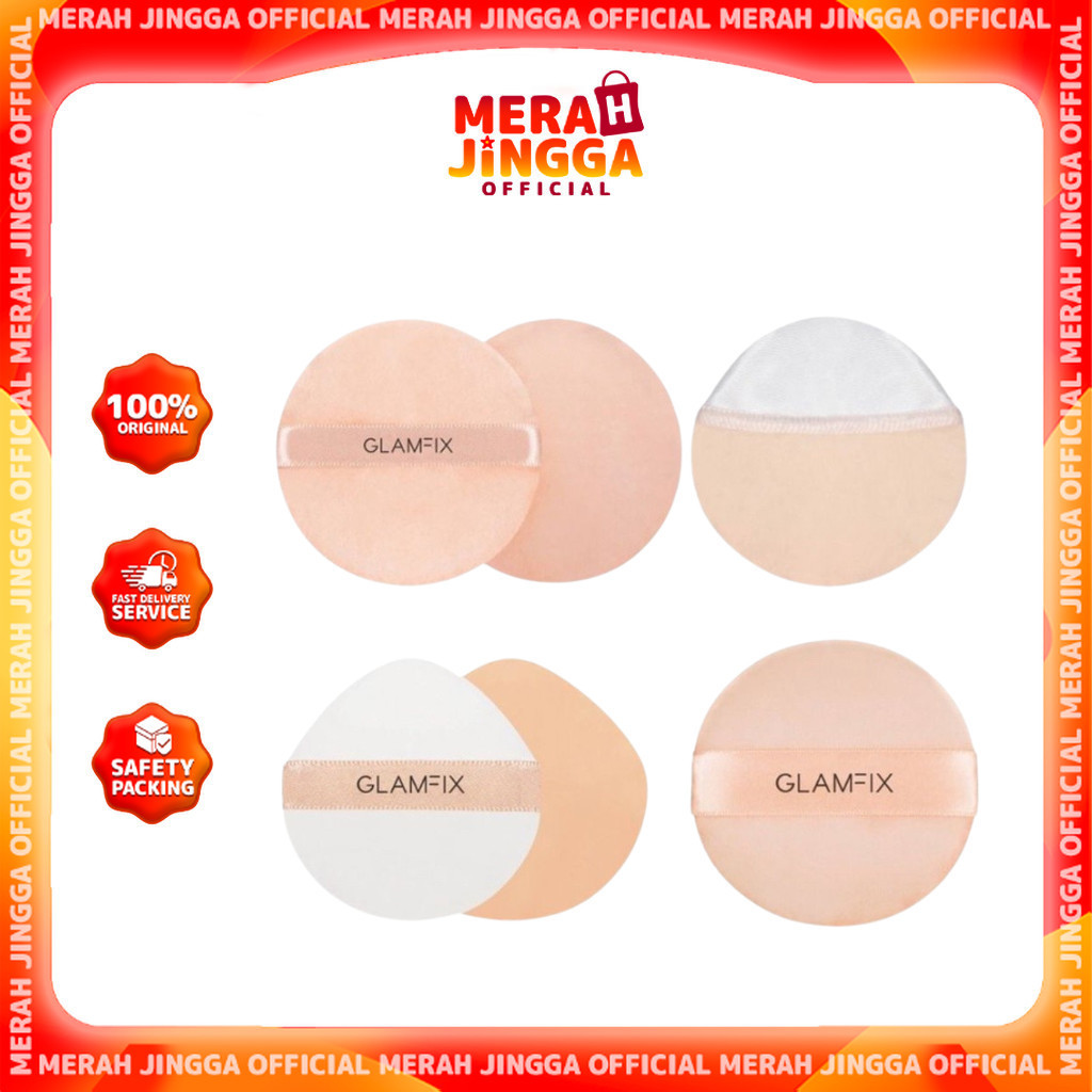 Jual Glamfix Camelia Loose Powder Puff-Compact Sponge-Air Cushion ...
