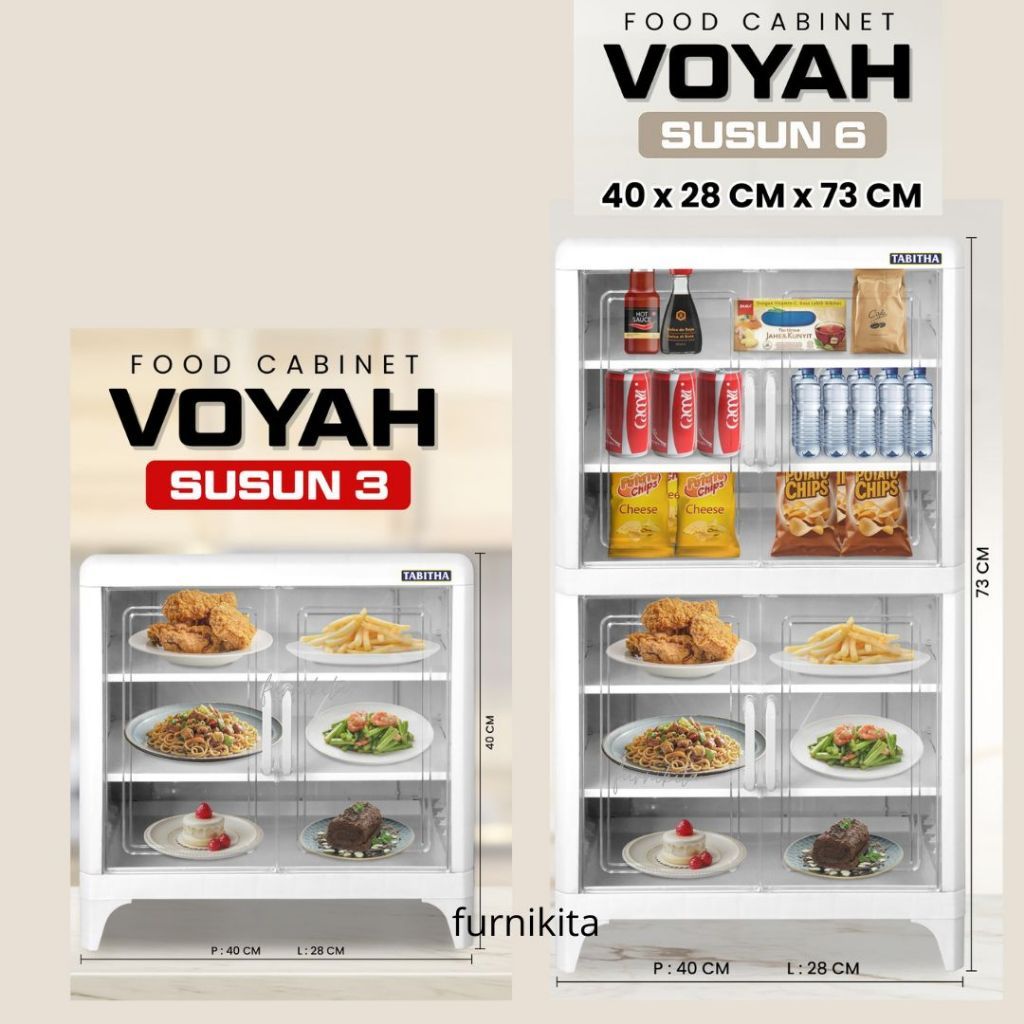 Jual RAK MAKANAN TUDUNG SAJI TERTUTUP TABITHA VOYAH FOOD CONTAINER ...