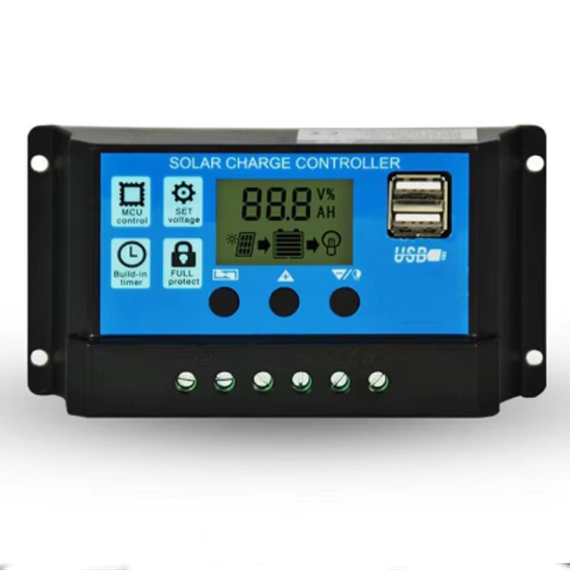 Jual 12V24V 10A 20A 30A PWM Solar Charge Controller with LCD Dual USB ...